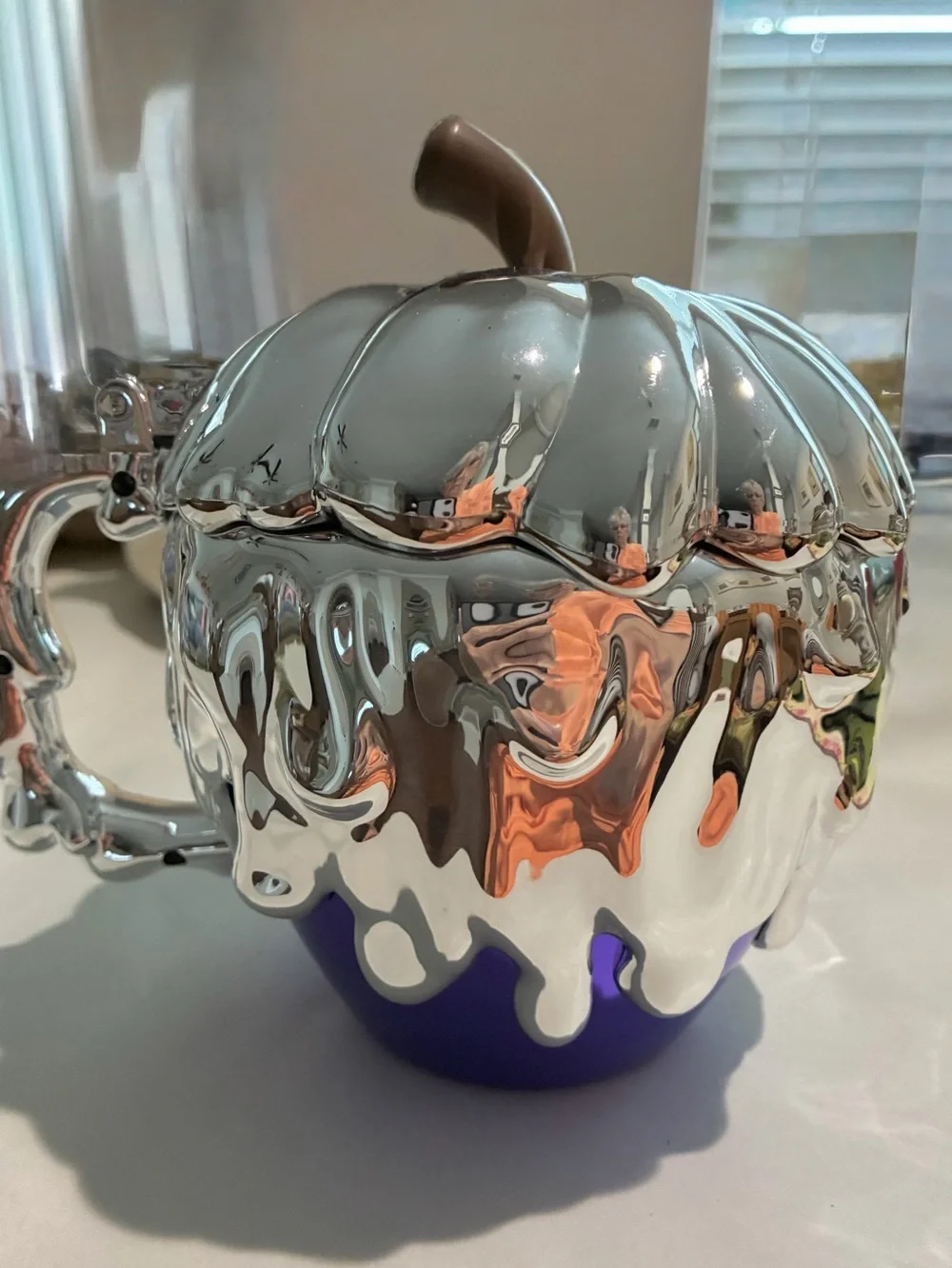 Disney Molded  “Shiny Apple” Poison Skull Mug from “Snow White”  Shiny&New. 7x9”